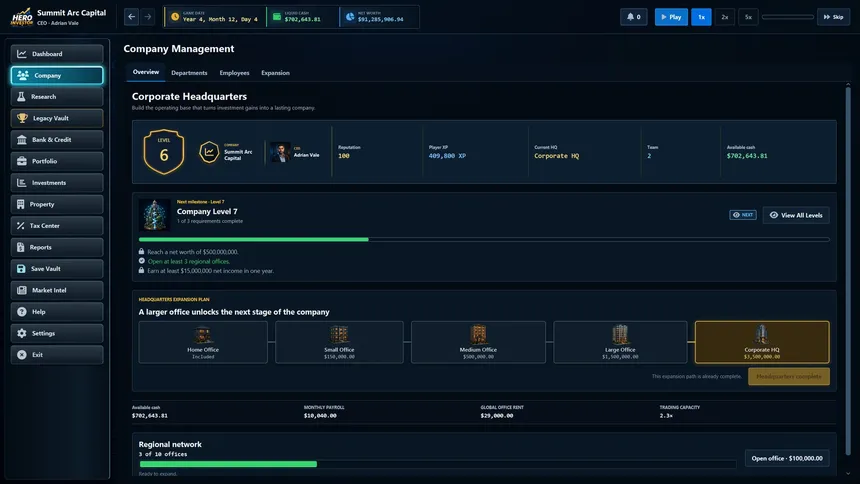 Скриншот 3 к игре Hero Investor: Business Tycoon