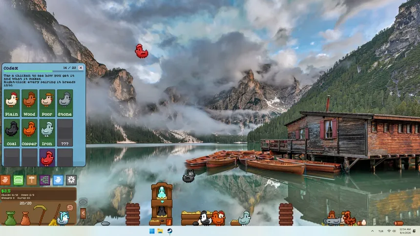 Скриншот 3 к игре Taskbar Chickens