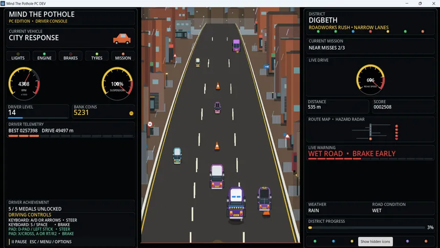 Скриншот 1 к игре Mind The Pothole