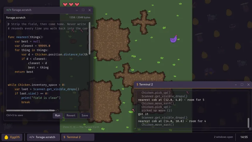 Скриншот 4 к игре ChickenScratch: Cluck & Code