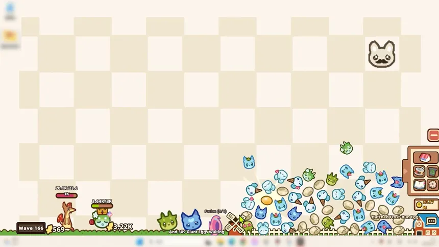 Скриншот 2 к игре Meowgic Egg Idle