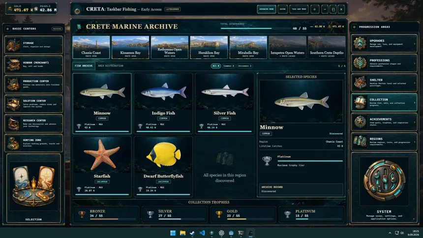 Скриншот 5 к игре CRETA: Taskbar Fishing