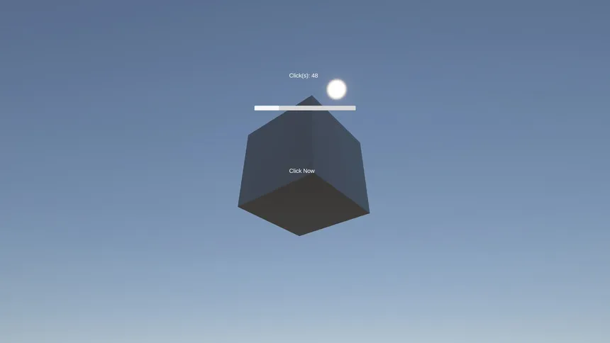 Скриншот 1 к игре The game where you click on a cube