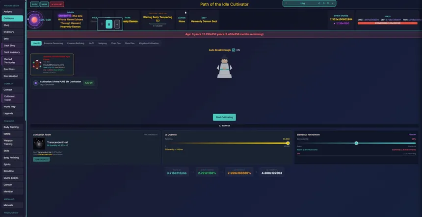 Скриншот 8 к игре Path of the idle cultivator