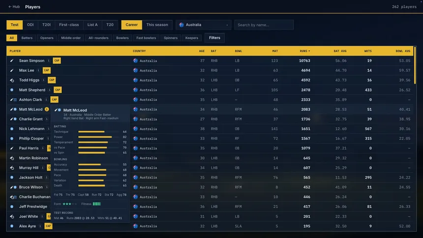 Скриншот 3 к игре Cricket Team Manager