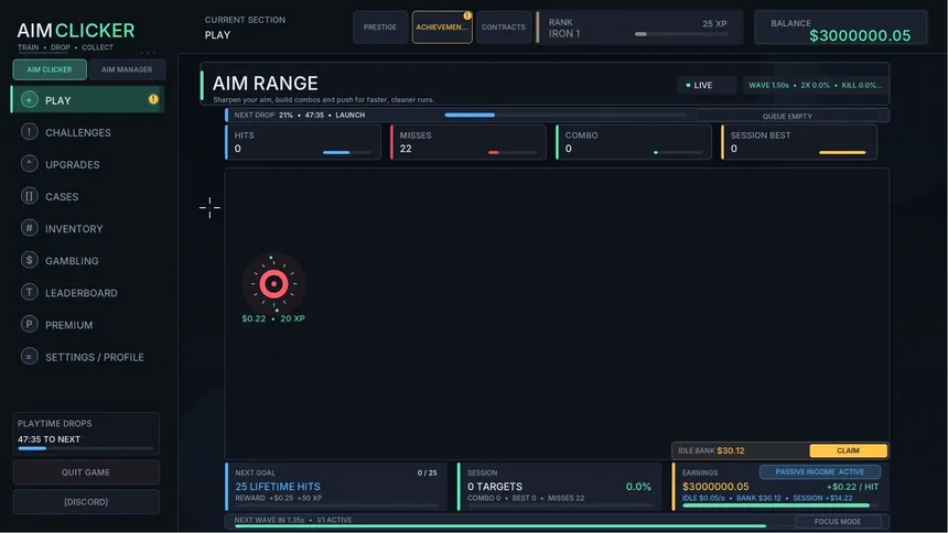 Скриншот 1 к игре Aim Clicker