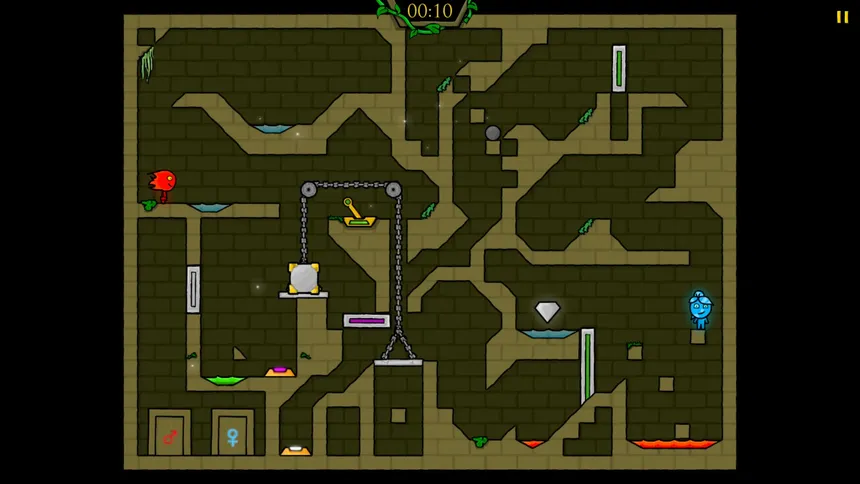 Скриншот 4 к игре Fireboy & Watergirl 1: The Forest Temple