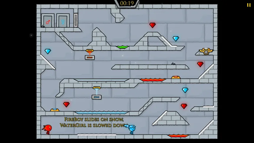 Скриншот 1 к игре Fireboy & Watergirl 3: The Ice Temple