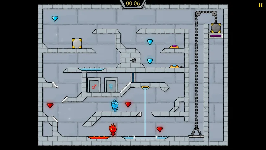 Скриншот 3 к игре Fireboy & Watergirl 3: The Ice Temple