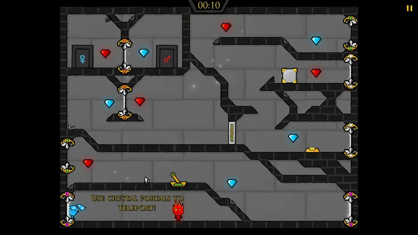 Скриншот 1 к игре Fireboy & Watergirl 4: The Crystal Temple