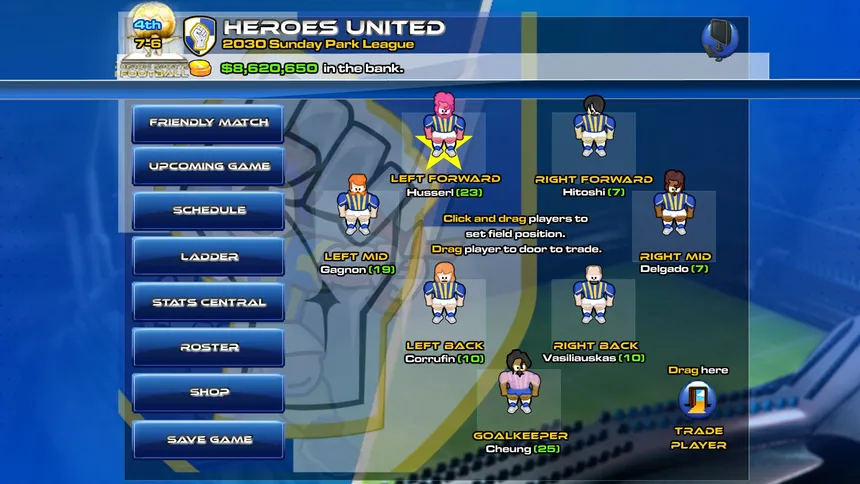 Скриншот 2 к игре Heroic Sports Football : Enhanced Edition