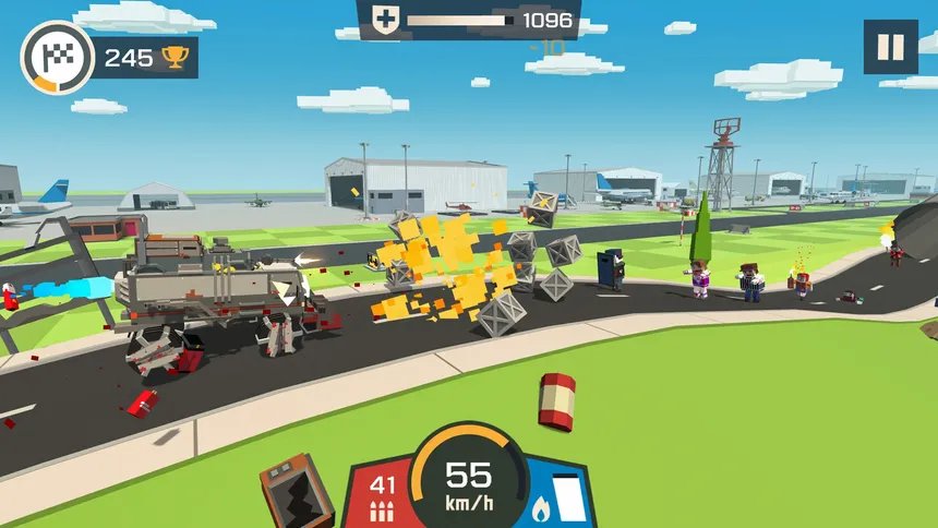 Скриншот 3 к игре Zombie Derby: Blocky Roads