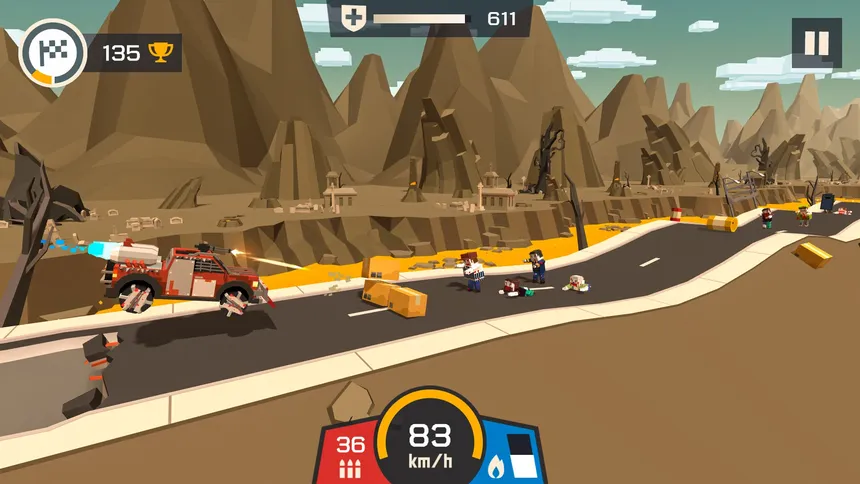 Скриншот 5 к игре Zombie Derby: Blocky Roads
