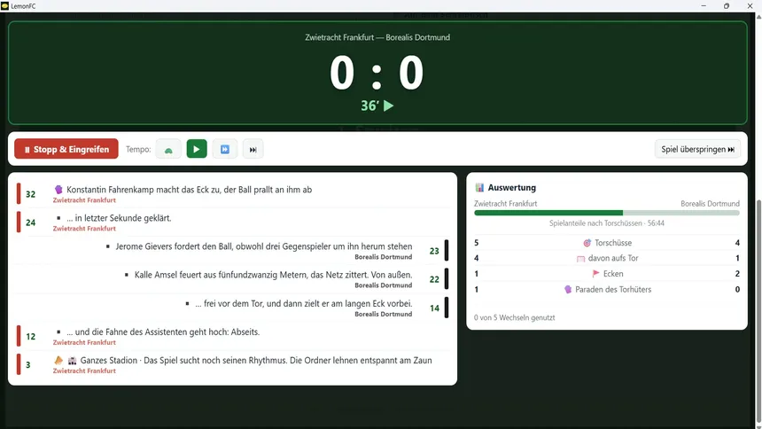 Скриншот 7 к игре LemonFC - Der Fußball-Manager