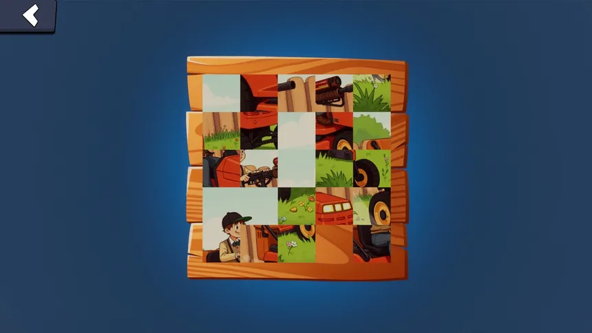Скриншот 1 к игре Lawnmower Puzzle