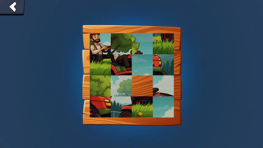 Скриншот 2 к игре Lawnmower Puzzle