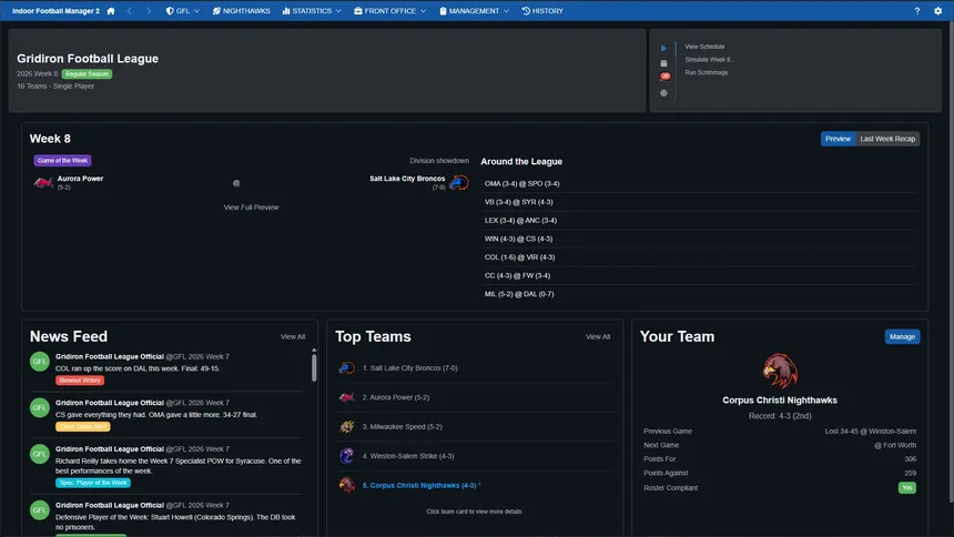 Скриншот 1 к игре Indoor Football Manager 2