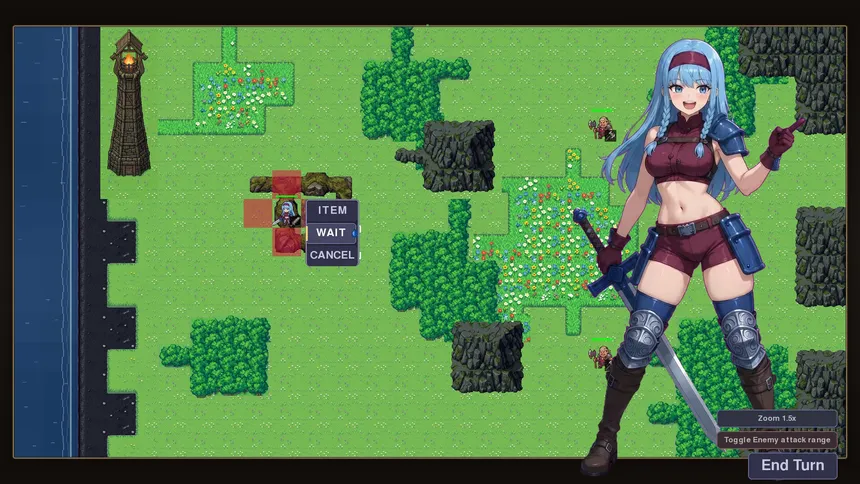 Скриншот 1 к игре StrongGirls Tactics