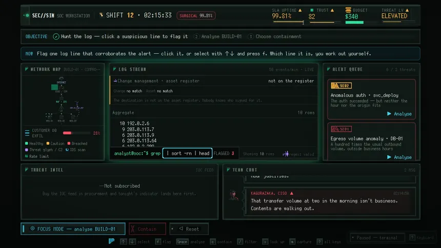 Скриншот 3 к игре SEC//SIM — Security Engineer Simulation