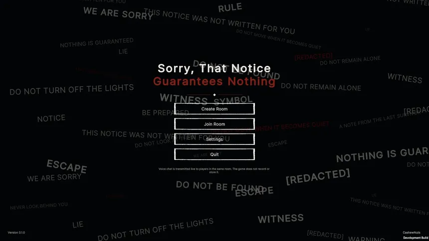 Скриншот 1 к игре Sorry, That Notice Guarantees Nothing