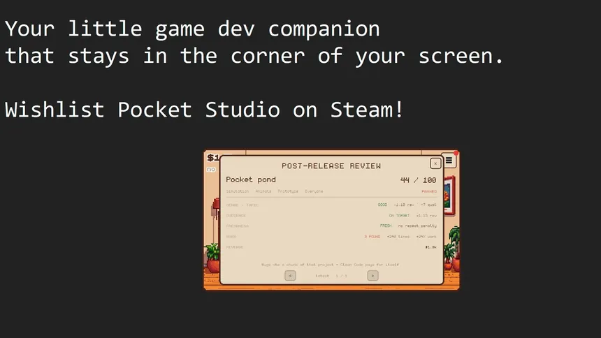 Скриншот 5 к игре Pocket Studio Desktop Companion