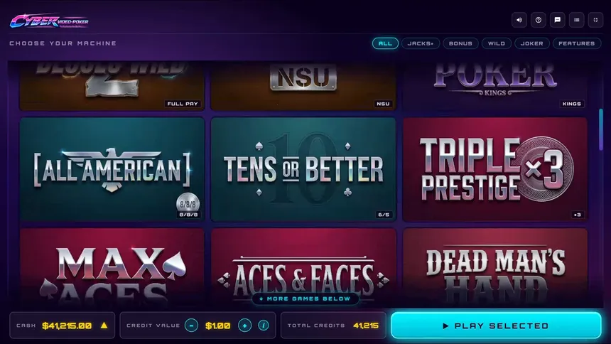 Скриншот 8 к игре Cyber Video Poker