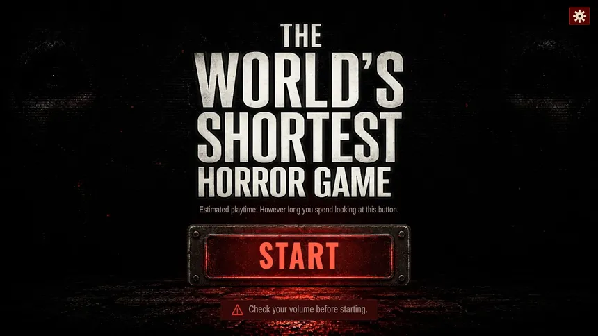 Скриншот 1 к игре The World's Shortest Horror Game