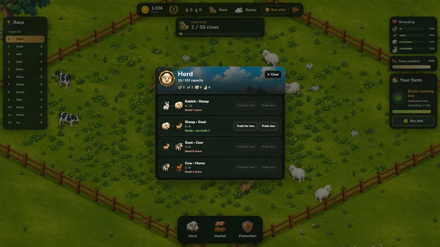 Скриншот 2 к игре Herd League