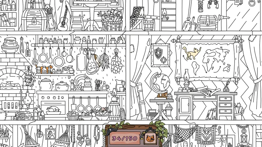 Скриншот 4 к игре FIND KITTENS 12: Pirates