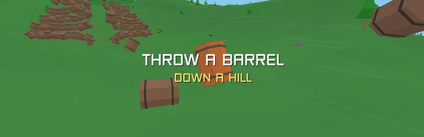Скриншот 1 к игре Throw a Barrel Down a Hill