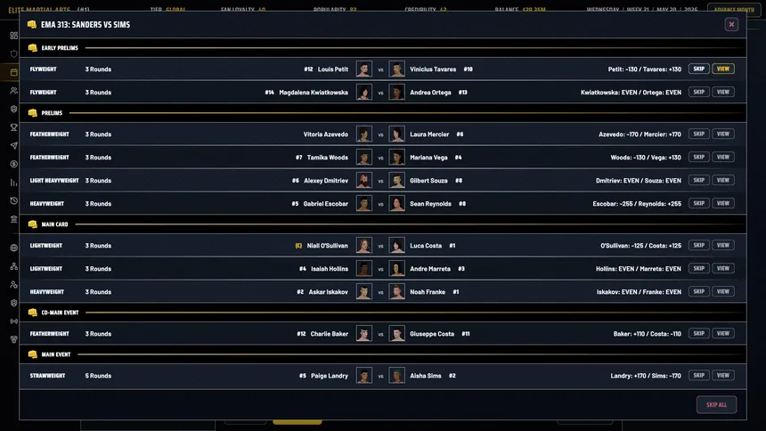 Скриншот 5 к игре MMA Sim King