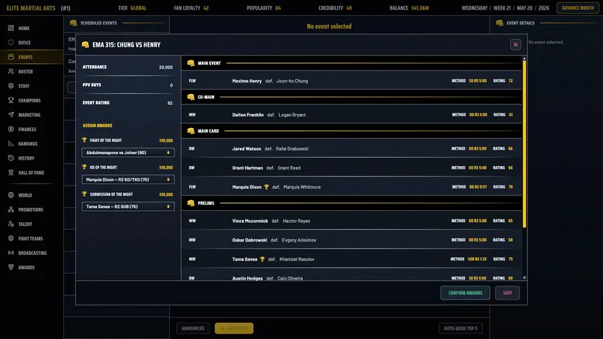 Скриншот 8 к игре MMA Sim King