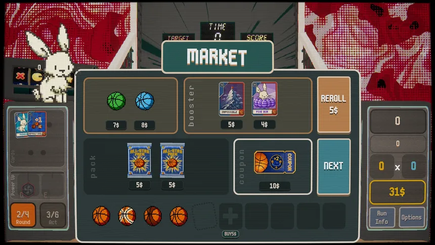 Скриншот 3 к игре BUNNYBALL: Arcade Basketball Roguelike
