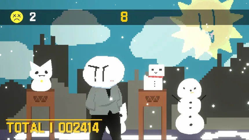 Скриншот 2 к игре 눈사람 뿌수기