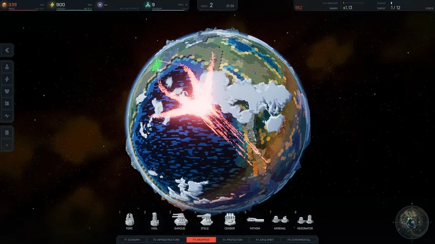 Скриншот 2 к игре Hexfall: Planetary Defense