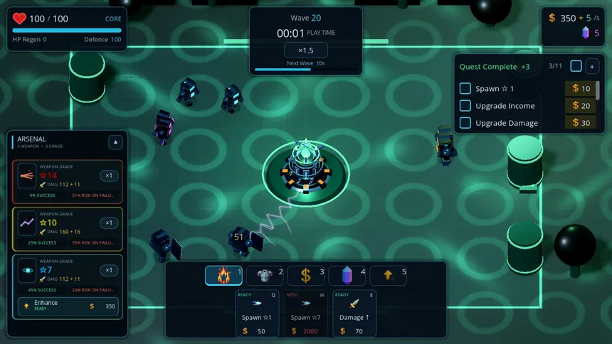 Скриншот 1 к игре Enhance Defence