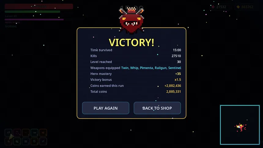 Скриншот 1 к игре Neon Horde