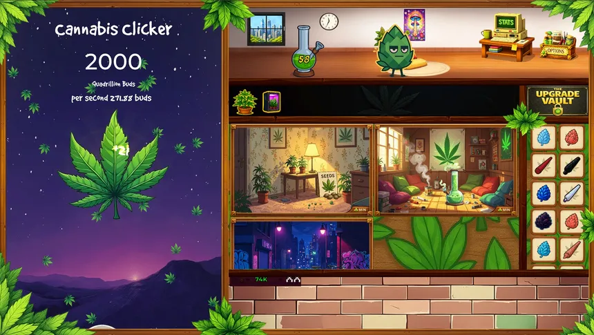 Скриншот 1 к игре Cannabis Clicker