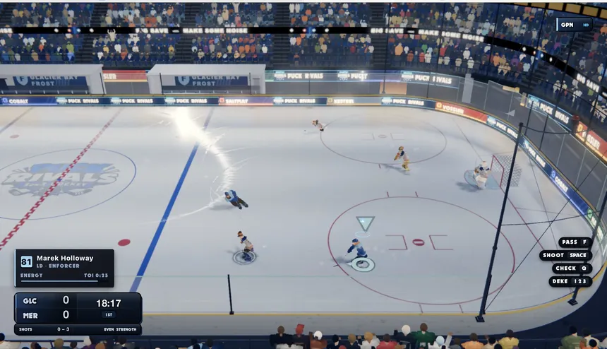 Скриншот 1 к игре Puck Rivals: 3on3 Hockey
