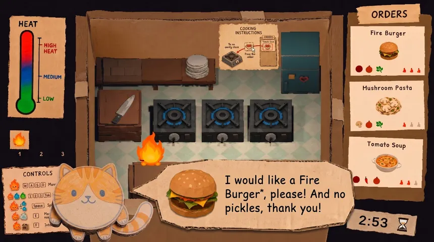 Скриншот 3 к игре Flame, Cats & Kitchen