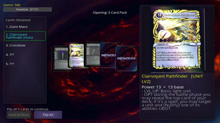 Скриншот 3 к игре Guardians of Dreamstate TCG