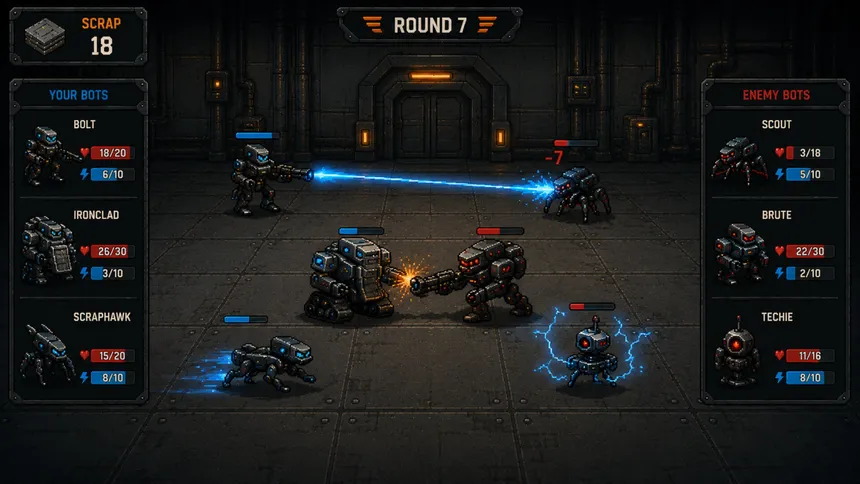 Скриншот 3 к игре Battle Bots Auto Battler
