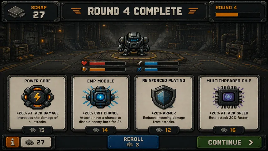 Скриншот 4 к игре Battle Bots Auto Battler