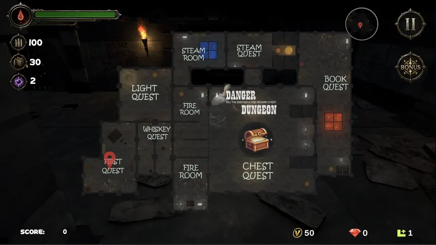 Скриншот 1 к игре Danger Dungeon Quest