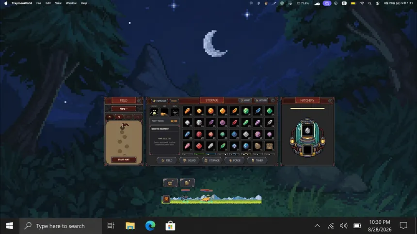 Скриншот 2 к игре Traymon World: Taskbar Monster RPG