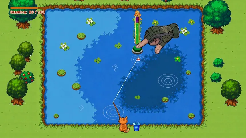 Скриншот 4 к игре Fishing Cat - An Incremental Fishing Game