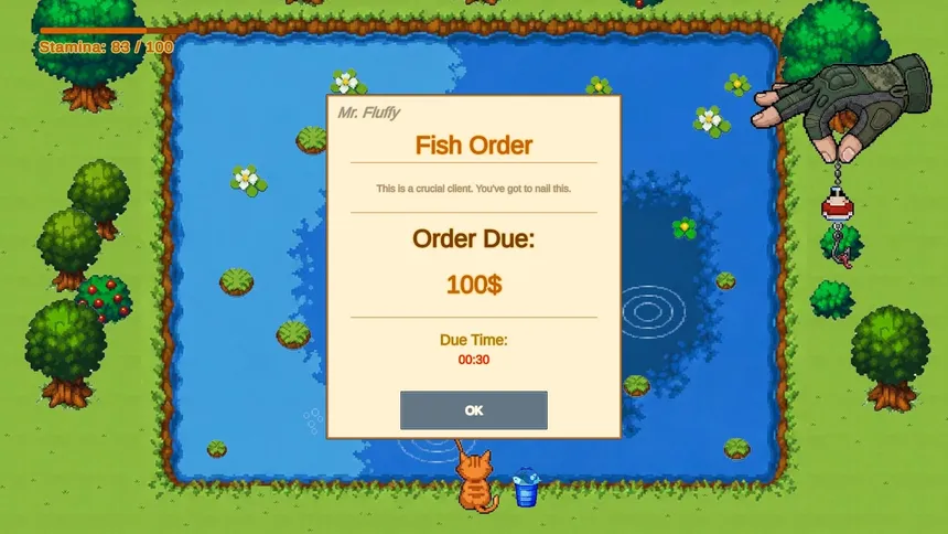 Скриншот 6 к игре Fishing Cat - An Incremental Fishing Game