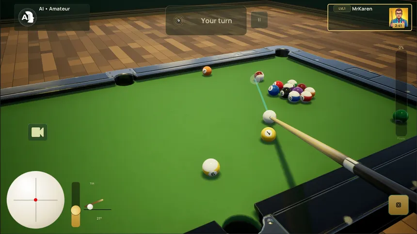 Скриншот 1 к игре LUPKAR - World of Billiards