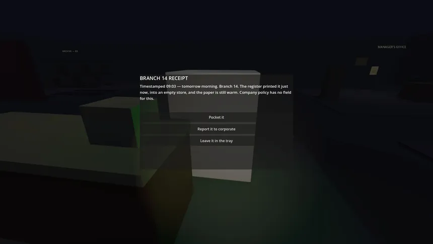 Скриншот 5 к игре NO RECEIPT