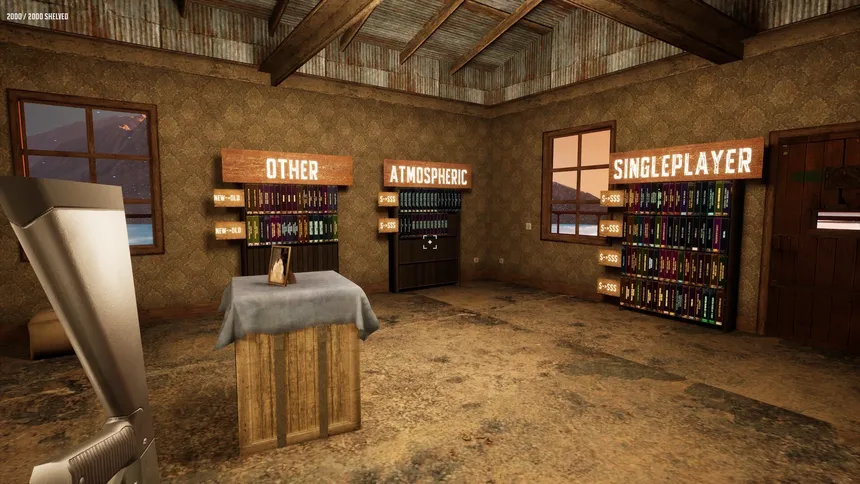 Скриншот 4 к игре Game Shelver 99: I must organize my Steam Library and defend it against pirates with a shotgun